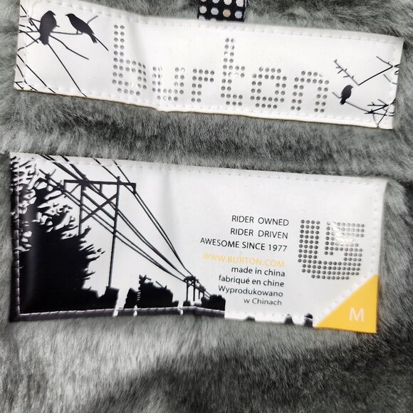 BURTON Dutchess Insulated Black Tone On Tone Plaid Snowboard Jacket M NWT - Picture 16 of 16